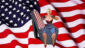 granny america licks my stick then rides for patriotic creampie