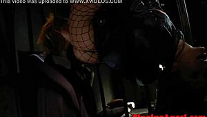 Lesbian Femdom Redhead Fingerfucks Tattooed Submissive To Gushing Orgasm