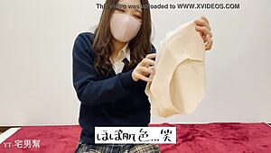 Student Teases Boyfriend by Lifting Skirt to Reveal Her Secret Panties and Long Legs Today