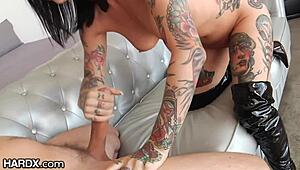 joanna angel squirts endlessly on hardx monster cock riding rough