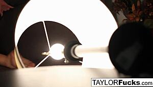 hey taylor vixen spreads pussy wide in hotel masturbation