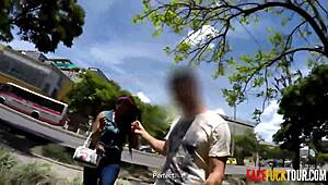 Amateur Latina Teen Sucks Stranger's Monster Cock Sloppy Deep!