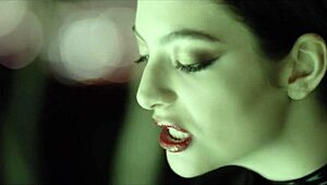 EMO GOTH GIRLS KISS IN PANTYHOSE HEAT