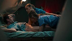 nurse patient deal goes wild when lactating petite tits milk his cock in taboo hospital threesome