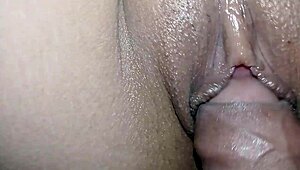horny friend's wife sneaks wet pussy pounding pov creampie session