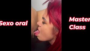 Expert Latina MILF Gives Oral Lessons Like a Pro
