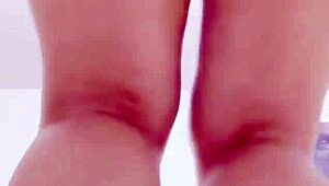 blonde big boobs bounce in tight miniskirt tease