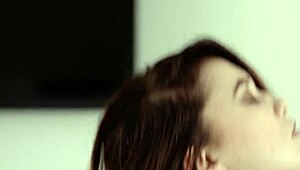 She builds anticipation teasing her wet pussy before dreaming of that huge cumshot facial