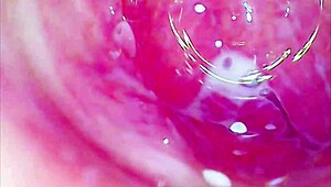 Glass Roller Coaster Dildo Deep Inside Tight Juicy Pussy