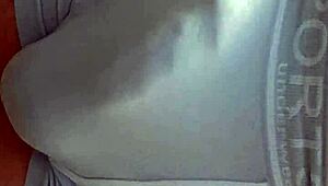 My cock throbs hard in these tight shorts outdoors