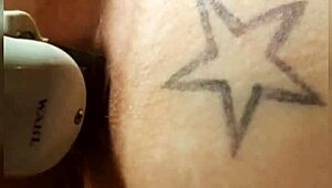 Pussy And Shaved Asshole Teasing By Horny Tattooed BBW Slut Girlfriend