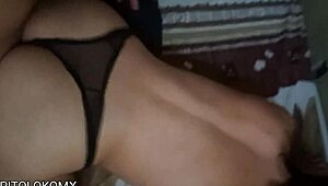 petite latina cutie rides cowgirl then screams in hard doggystyle bedroom passion