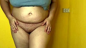 Fat best friend barebacks milf wife's shaved pussy doggystyle cuckold creampie impregnates her accidentally