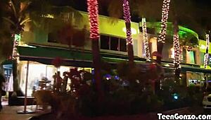 hunter paige gobbles cock like a naughty outdoor slut in public tease