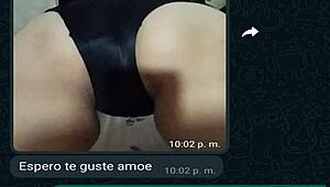 whatsapp chat with oscar's boss jefa turns into creampie pounding her latina pussy again