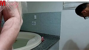 imagine that nerdy brunette milf's perky ass bouncing on your monster cock after oily massage