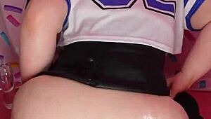 bbw redhead tgirl oils huge ass for monster cock anal ride and cumshot