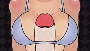 Komi dont toy with komi nagatoro futa shemale titty fuck big cock banging