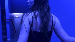 Laney Grey POV one way out with Brad Newman petite blonde bareback blowjob