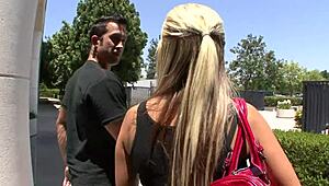 briana blair gapes shaved pussy taking huge cock anal doggy deepthroat