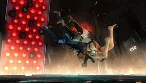 momiji's nude body takes brutal tag team wrestling punishment