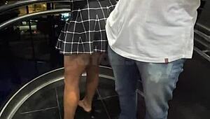 Casada Sneaks Bar Fuck While Cuck Watches Then BDSM Tied Squirt Ass Creampie Face Full!