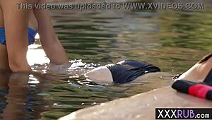 Swim Coach Natalia Starr Licks Jelena Jensen Pussy Boldly