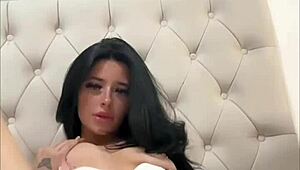 American exchange student teen masturbates solo on webcam squirting orgasm in college dorm