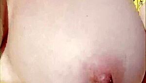 Wifey flashes perfect tits driving!