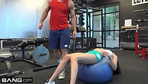 ariana marie gym pickup fuck cumshot petite brunette confessions