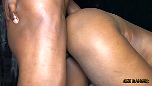 Raw petite teen pussy gaping wide from rough monster cock face fucking and creampie.