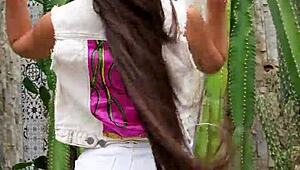 wanna see me tease rip these white jeans and flash sexy next door?