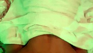 Hardcore anal pounding shemale's big shaved ebony ass till cum.