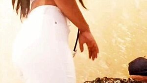 Young Brunette Latina Julia Moans Orgasm Riding Bent Over Doggystyle Wet Pussy Rough