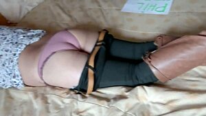 so this horny stepmom masturbates twice showing off her fat tits and begging for cock erotically on cam