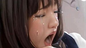 ai generated young japanese schoolgirls squirt from clit play in uniforms