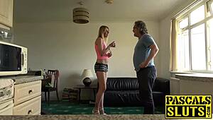 long-legged jentina rides big cock as her wet shaved pussy gets destroyed in doggystyle and cowgirl