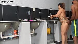 High Heel BBW Beauties Seduce Friend in Kitchen for BBC Creampie Orgy