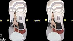 dildo loving brunette soaks her body in hot piss during intense fetish play