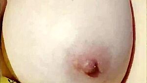 Wifey flashes perfect tits driving!