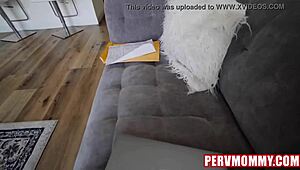 wanna see hot blonde petite stepmom's taboo milf bj on pov big cock?