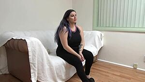 skinny sammy chokes on cock in wild casting!!