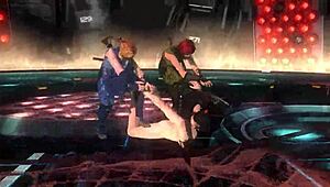 momiji's nude body takes brutal tag team wrestling punishment