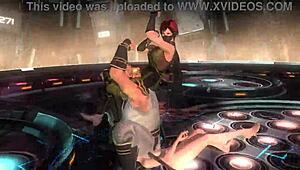 momiji's nude body takes brutal tag team wrestling punishment