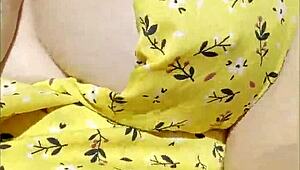 Wifey flashes perfect tits driving!