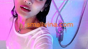 Sexy 4ft Tall Asian Petite Strips Wet Pussy Big Ass Small Tits!