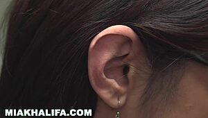 wanna take a slow motion tour of mia khalifas incredible shaved arab big tits bookworm body?