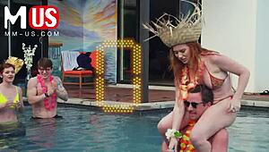 Jerkaoke Turns Summer Game into Bent-Over Doggystyle Orgy Madness with Madison Morgan and Rosalyn Sphinx