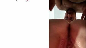 imagine that nerdy brunette milf's perky ass bouncing on your monster cock after oily massage