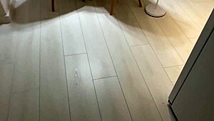 Stepsister stuck in washing machine again—time for rough creampie rescue!